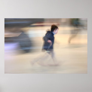 Child escaping from LB's Spider Beaubourg Poster