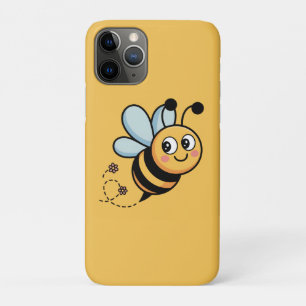 Child-Friendly Bee Mascot with Dotted Trail iPhone 11 Pro Case