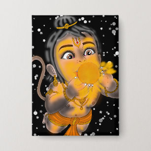 Child Hanuman Button