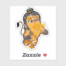 Child Hanuman Stickers