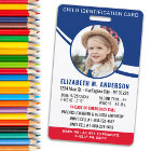 Child Identification Personalized Modern Photo ID