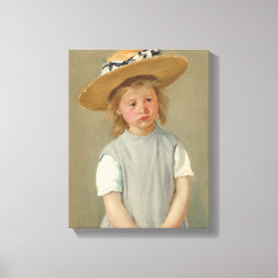 Child in a Straw Hat   Mary Cassatt Canvas Print