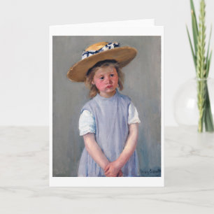 Child in a Straw Hat, Mary Cassatt Card