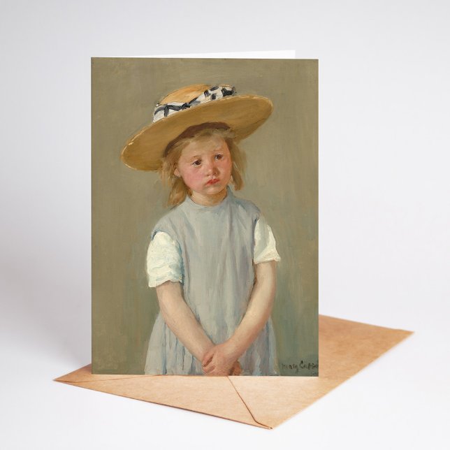 Child in a Straw Hat | Mary Cassatt Card (Creator Uploaded)