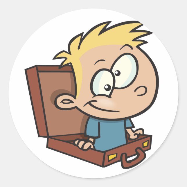 Child In A Suitcase Stickers (Front)