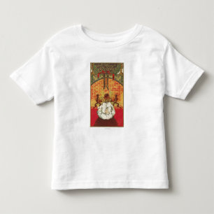 Child in Front of Fireplace Toddler T-shirt