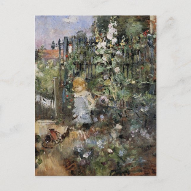 Child in the Rose Garden by Berthe Morisot Postcard (Front)