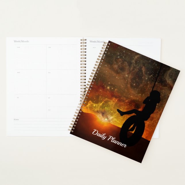 Child In Tire Swing Daily Planner (Display)
