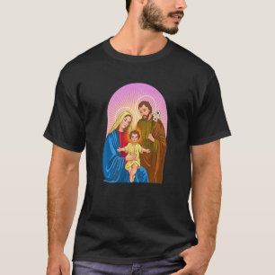 Child Jesus Virgin Mary And St Joseph T-Shirt