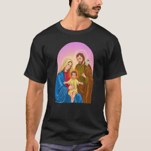 Child Jesus Virgin Mary And St Joseph T-Shirt