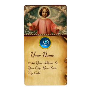 CHILD JESUS WITH ANGELS,  Parchment