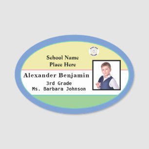 Child Kids Student Photo Name ID Identification  Tag