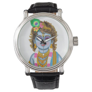 Child Krishna Clock Watch