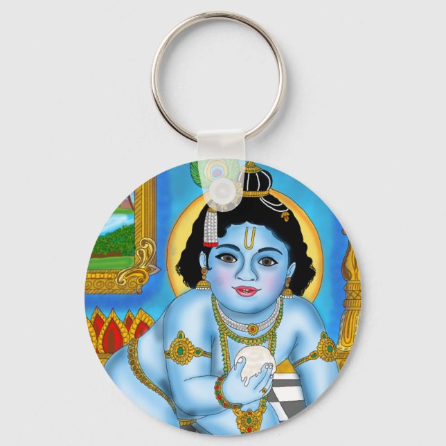 Child Krishna Keychain (Front)