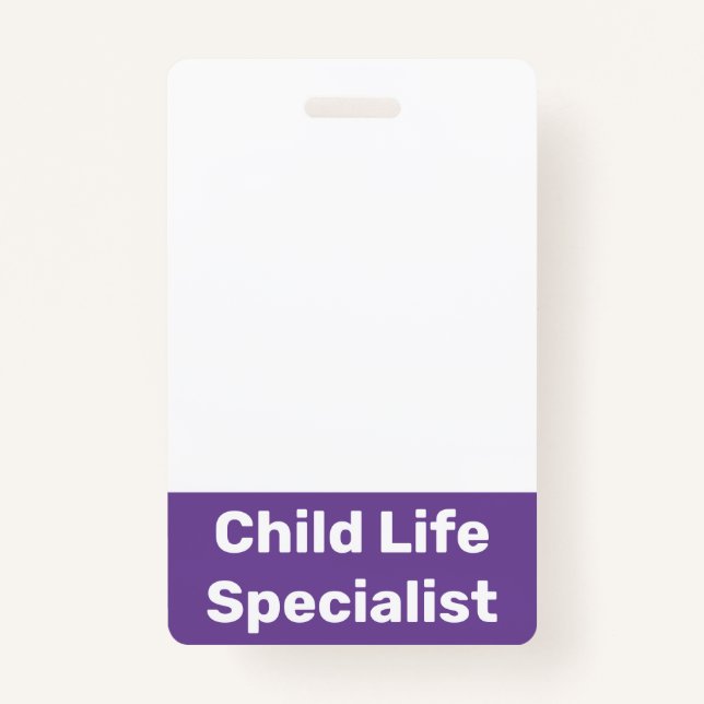 Child Life Specialist Badge (Front)