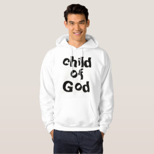 Child of God Bible Quote White Hoodie