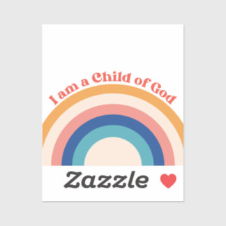 Child of God Christian Stickers | Rainbow