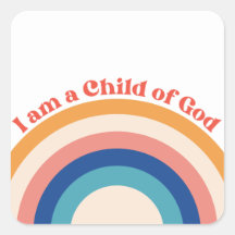 Child of God Christian Stickers | Rainbow