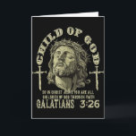 Child Of God Galatians 3_26 Bible Verse Christian  Card<br><div class="desc">Child Of God Galatians 3_26 Bible Verse Christian Faith</div>