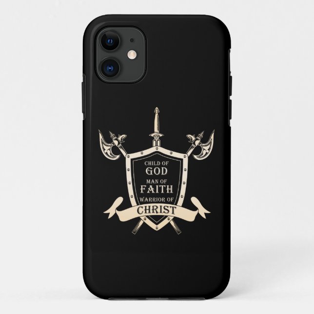 Child of GOD - Man of FAITH - Warrior of CHRIST  Case-Mate iPhone Case (Back)