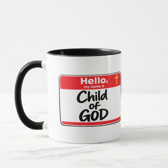 Child of GOD - Name Tag Mug (Left)