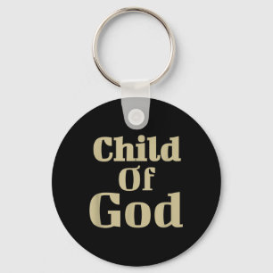 Child Of God Retro Jesus Religious Christian Bible Keychain