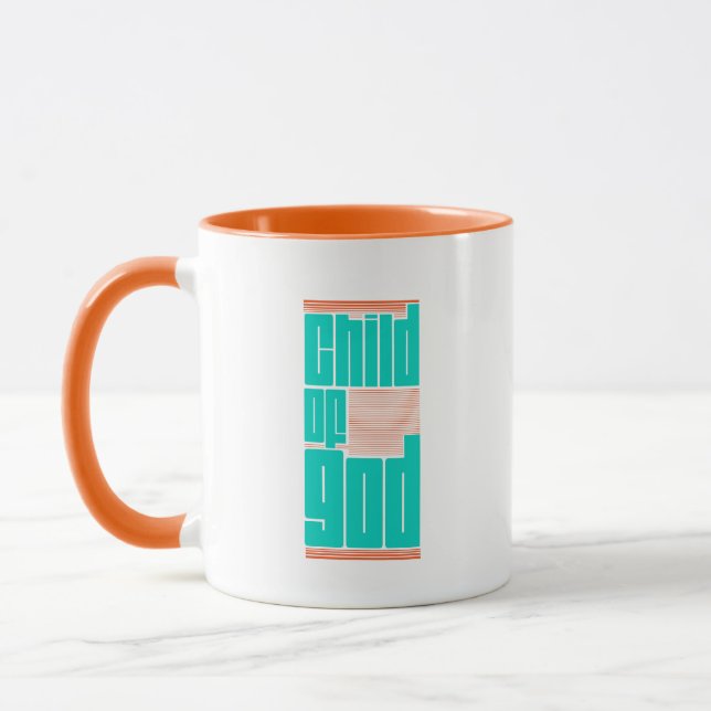 Child of God Retro Vintage Christian Inspirational Mug (Left)
