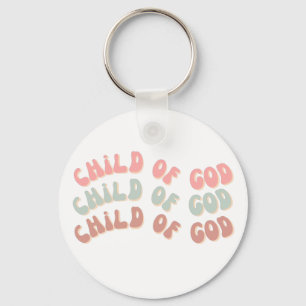 Child of God Retro Waves Keychain