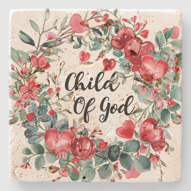 Child Of God Stone Coaster (Front)