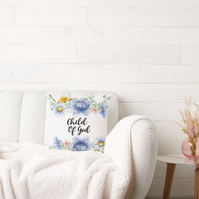 Child Of God Throw Pillow (Couch)