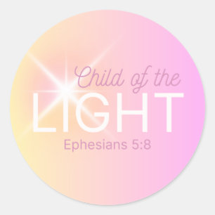 Child of the Light - Bible Verse Sticker