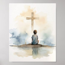 Child Of The Lord Watercolor Print  Minimalist