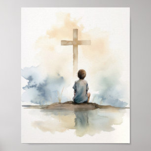 Child Of The Lord Watercolor Print Minimalist