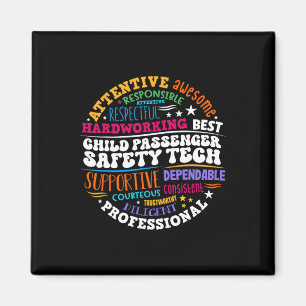 Child Penger Safety Technician Magnet