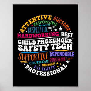 Child Penger Safety Technician Poster