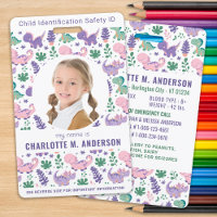 Child Photo Emergency ID Cute Kids Identification