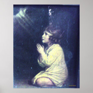 Child praying poster