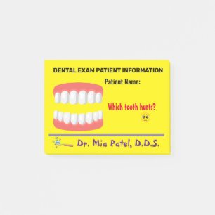 Child Pretend Play Dentist Examination Notepad
