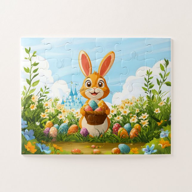Child Puzzle 30 pieces - Easter Bunny (Horizontal)