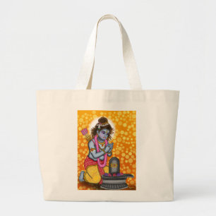 Child Rama Worship Shiva Tote Bag