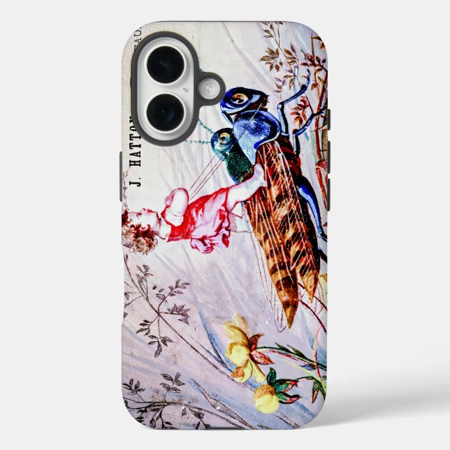 Child Riding Grasshoppers Case-Mate iPhone Case (Back)