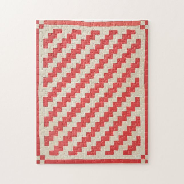 Child’s Zigzag Quilt Jigsaw Puzzle (Vertical)