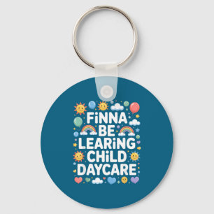 Child Shirt Finna Learing Daycare Quality Learning Keychain