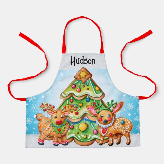 Child Size Christmas  Apron (Front)