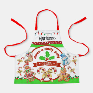Child Size Holly Jolly Christmas  Apron