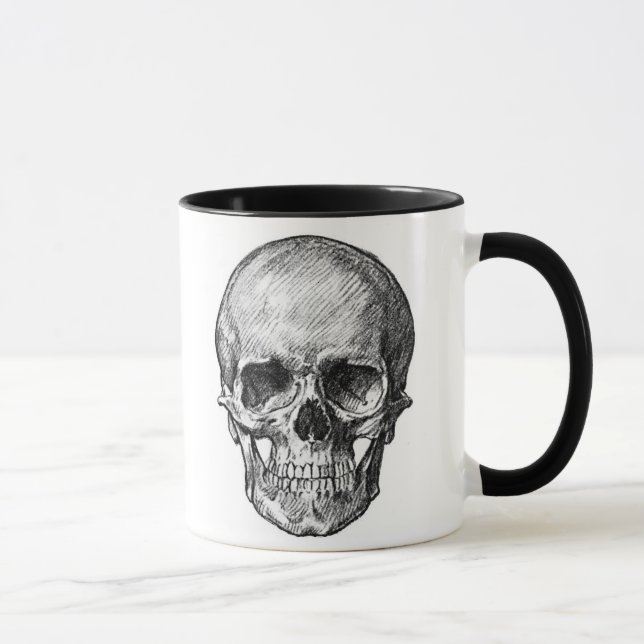 child skull and adult skull mug (Right)