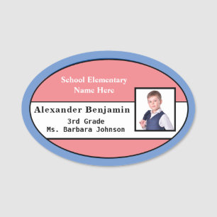 Child Student Photo Name ID Identification  Name T Tag