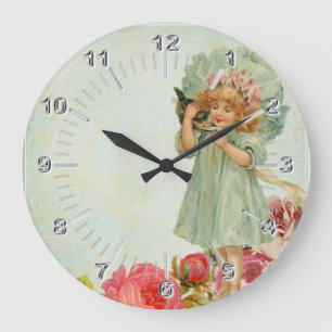 Child vintage large clock