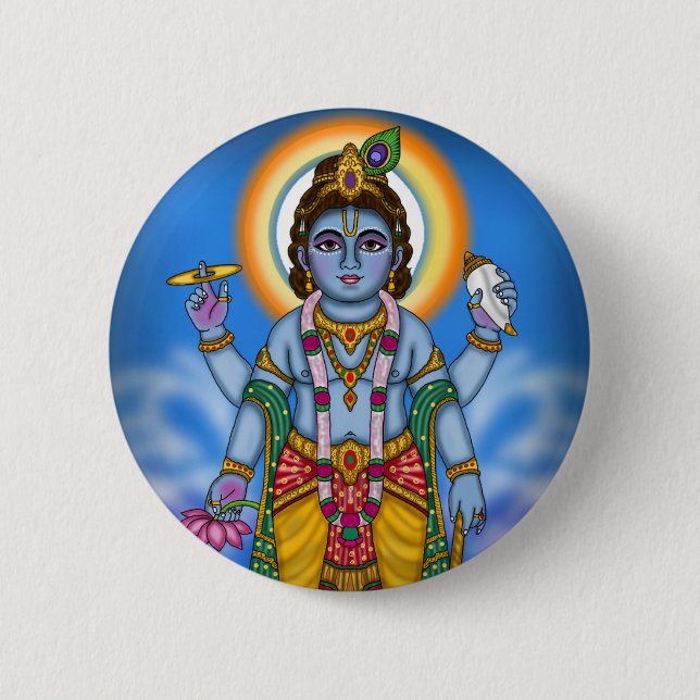 Child Vishnu Button (Front)