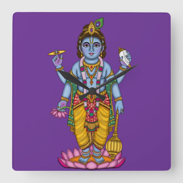 Child Vishnu Wall Clock (Front)